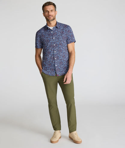 UNTUCKit Performance Short-Sleeve Tennyson Shirt Multicolor Print