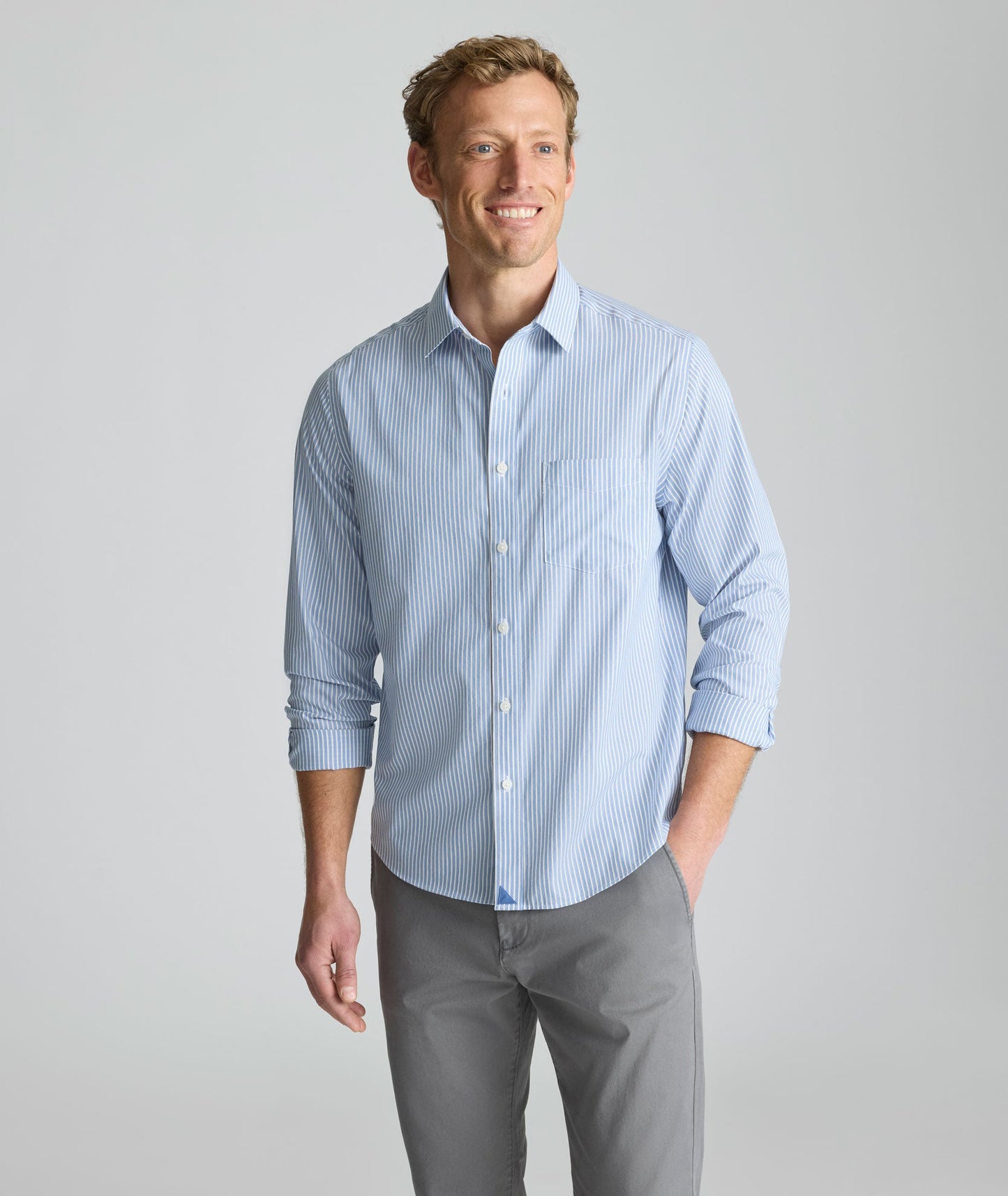 UNTUCKit Wrinkle-Free Pizarro Shirt Blue