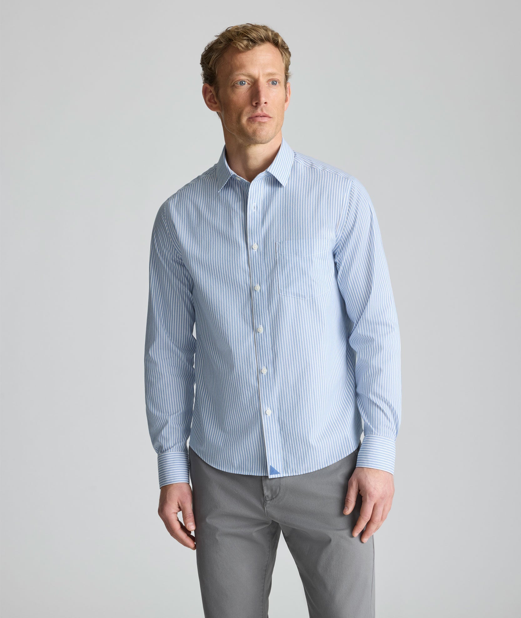 UNTUCKit Wrinkle-Free Pizarro Shirt Blue