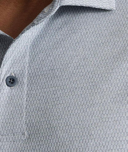 UNTUCKit Textured Performance Polo Gray