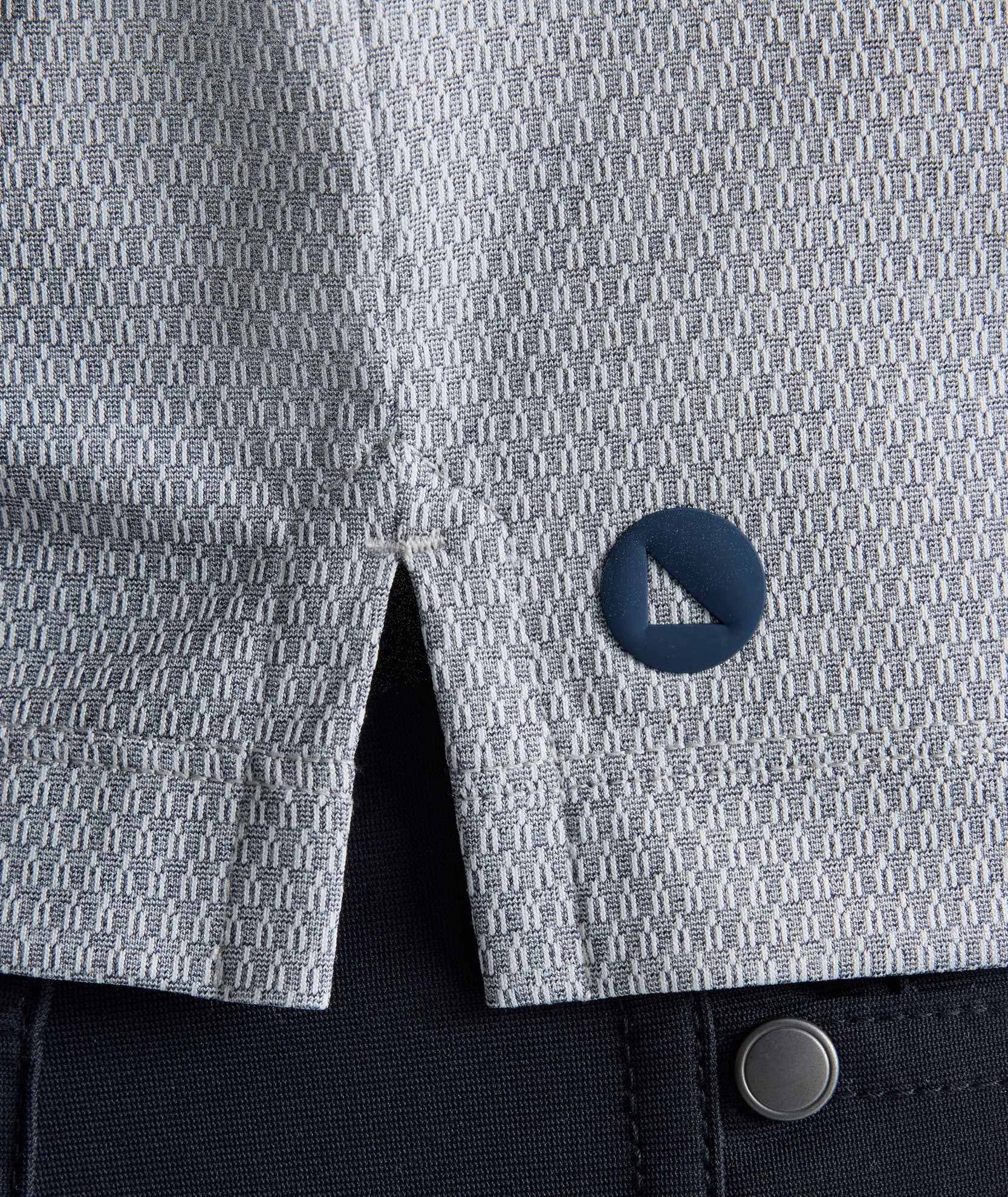 UNTUCKit Textured Performance Polo Gray