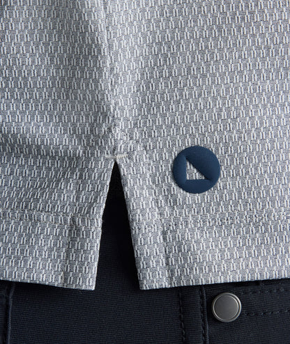 UNTUCKit Textured Performance Polo Gray