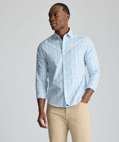 UNTUCKit Wrinkle-Free Dunsmore Shirt Blue & Green Plaid
