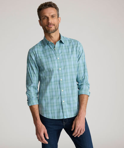 UNTUCKit CottonTek™ Lancaster Shirt Green Check