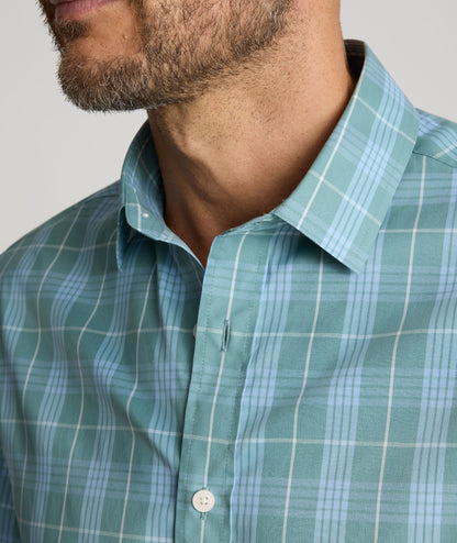 UNTUCKit CottonTek™ Lancaster Shirt Green Check