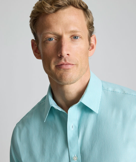 UNTUCKit Wrinkle-Free Bordeaux Shirt Teal