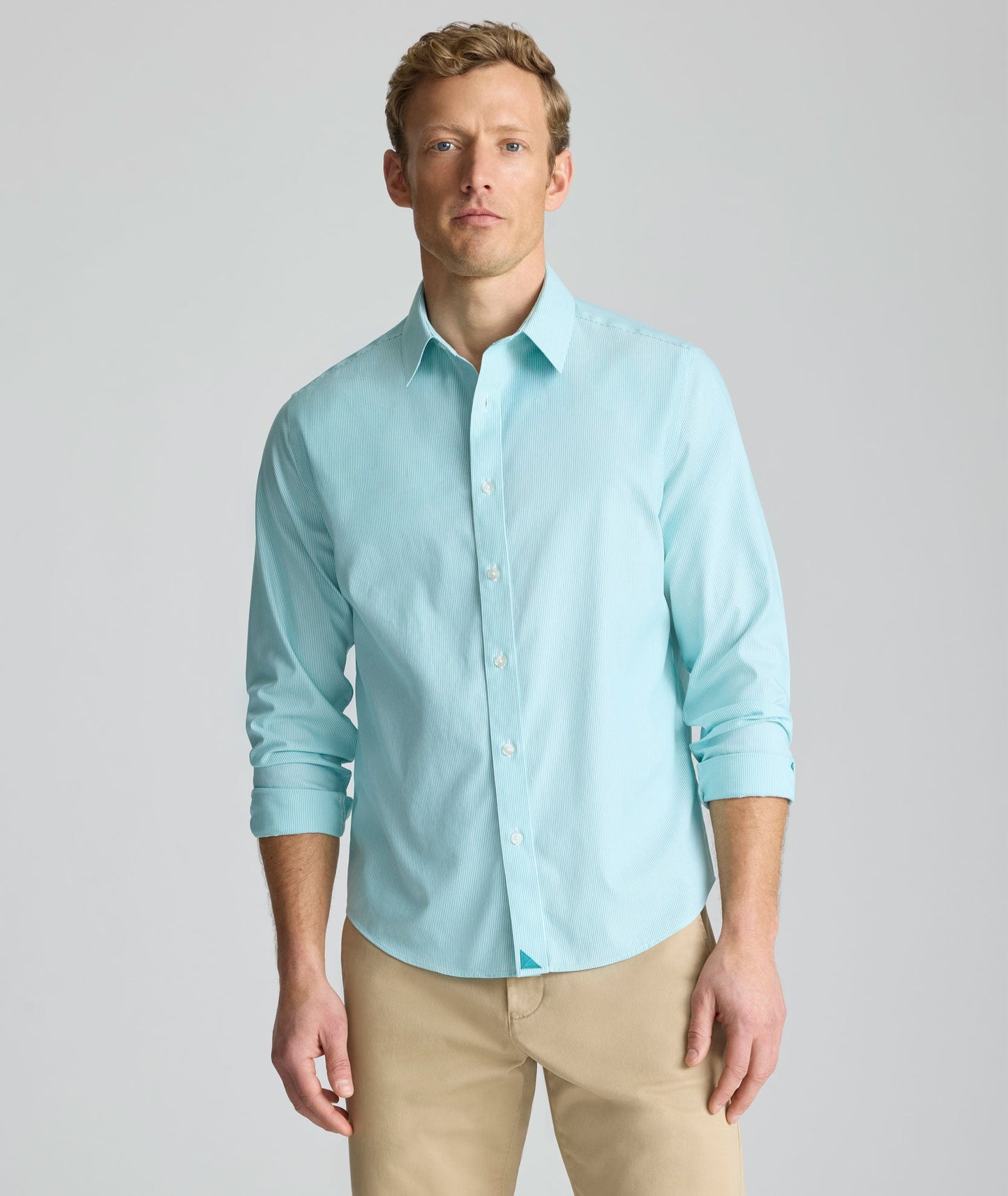 UNTUCKit Wrinkle-Free Bordeaux Shirt Teal