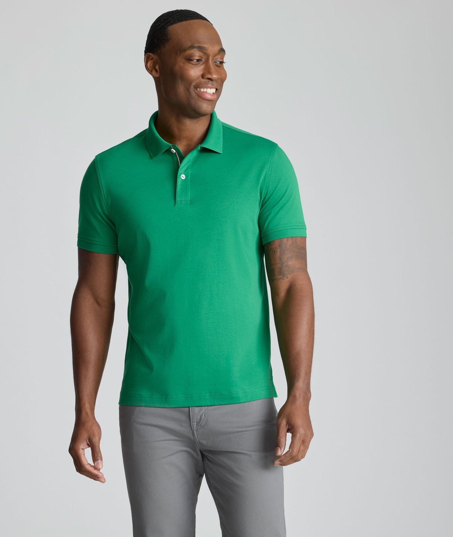 UNTUCKit Wrinkle-Free Damaschino Polo Bright Green