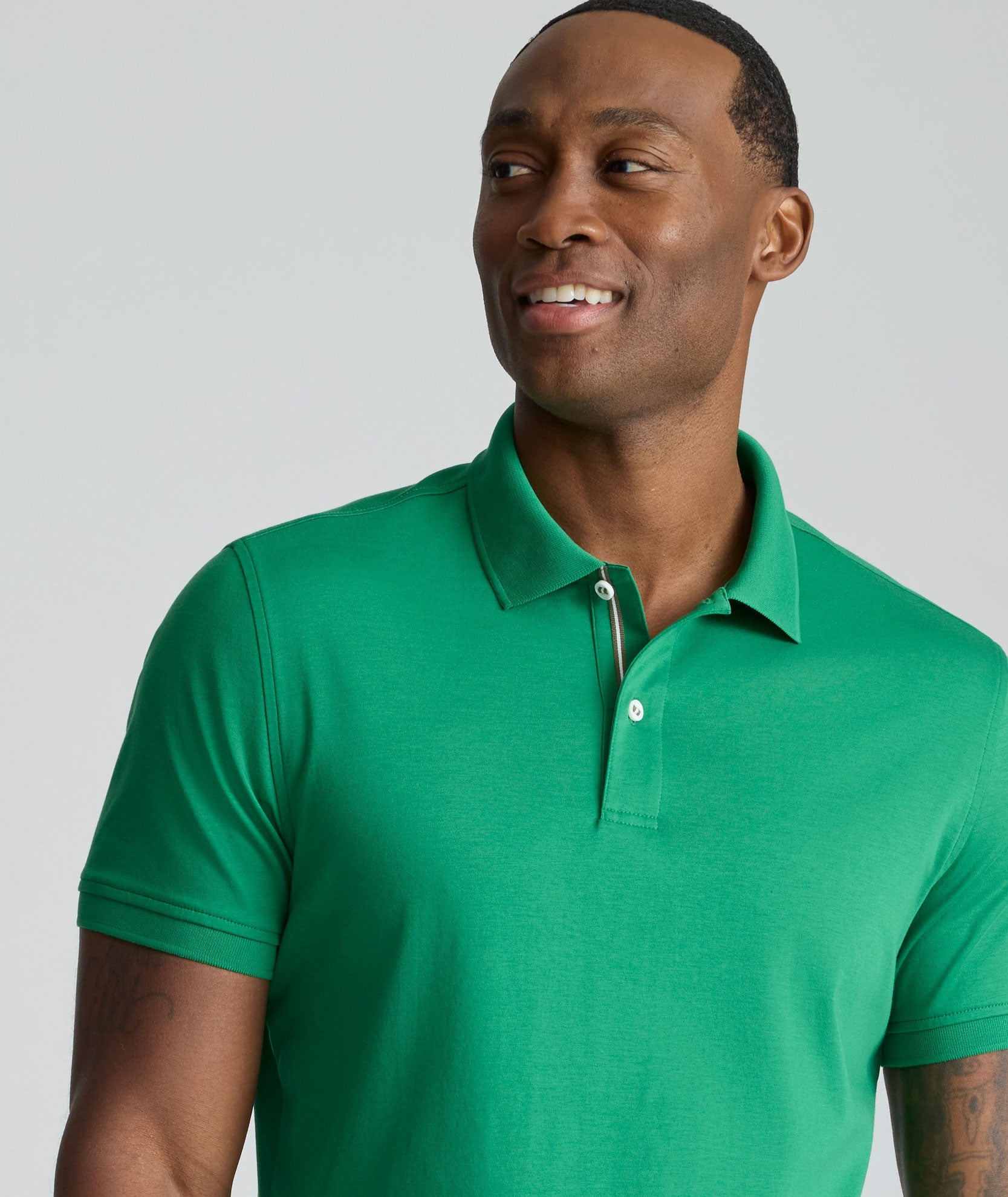 UNTUCKit Wrinkle-Free Damaschino Polo Bright Green