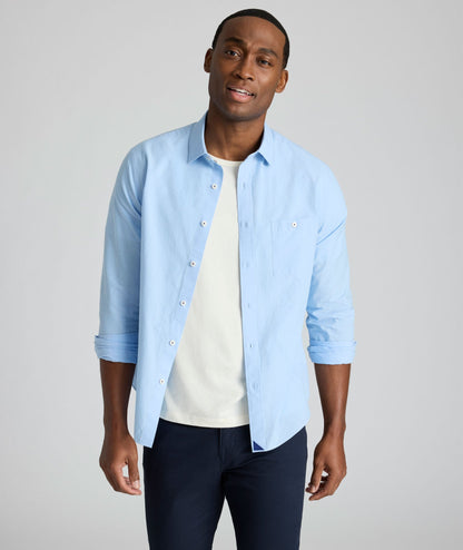 UNTUCKit Summerweight Sutherland Shirt Light Blue