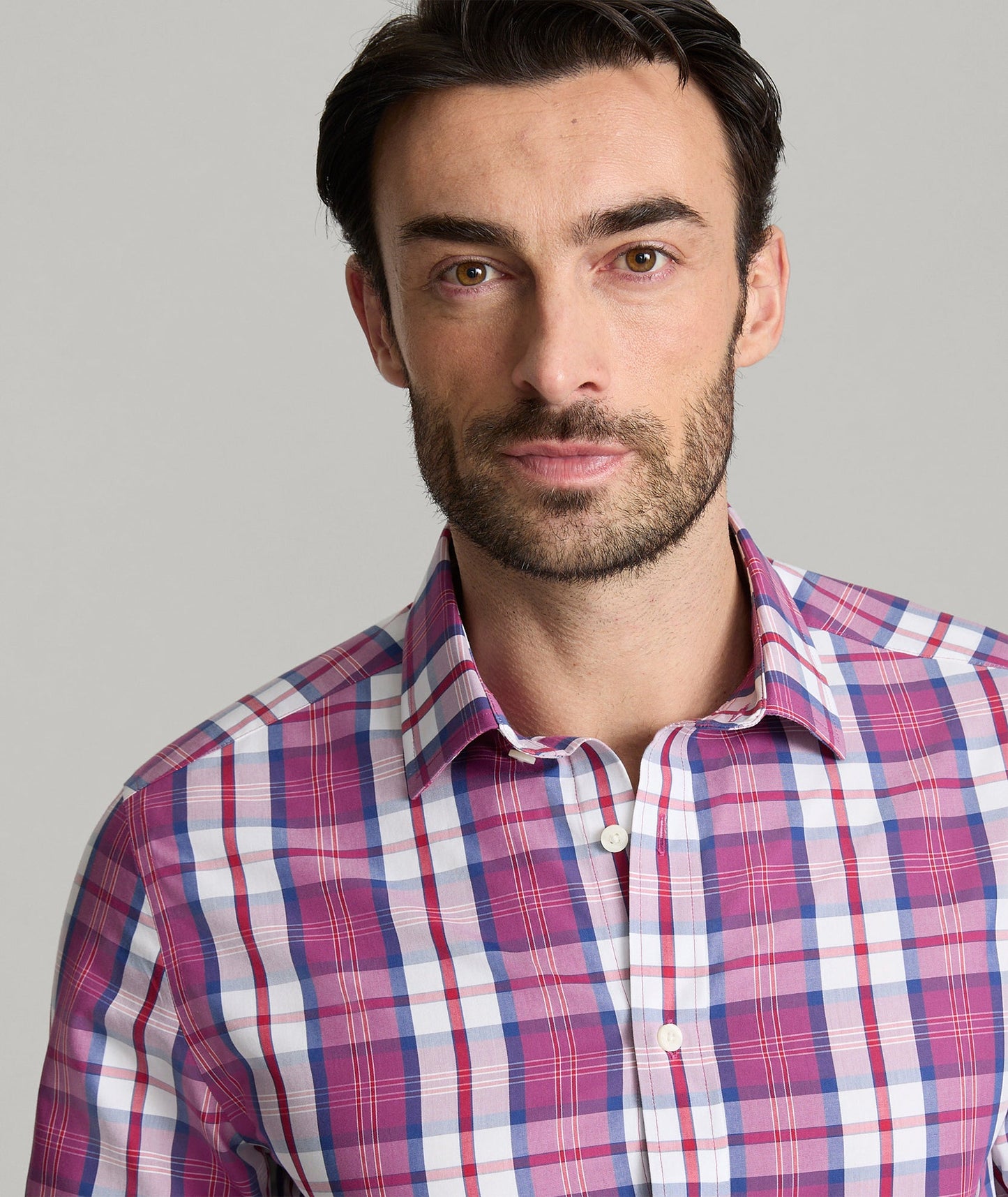 UNTUCKit Wrinkle-Free Rafferty Shirt Pink Plaid