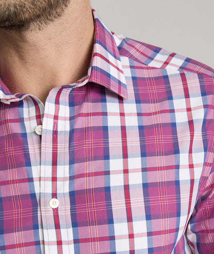UNTUCKit Wrinkle-Free Rafferty Shirt Pink Plaid