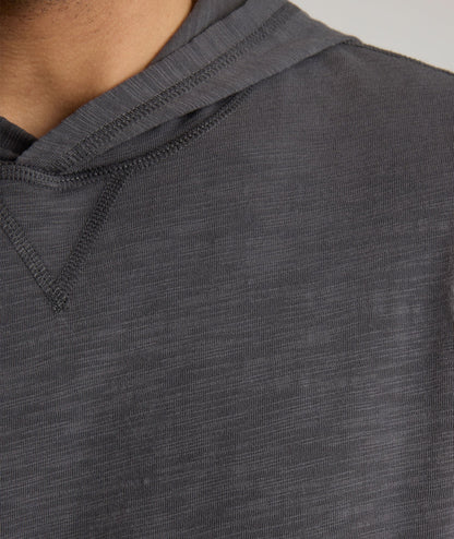 UNTUCKit Slub Cotton Hoodie Gray