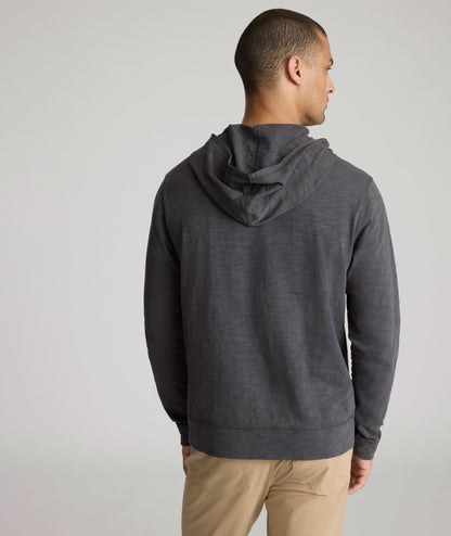 UNTUCKit Slub Cotton Hoodie Gray