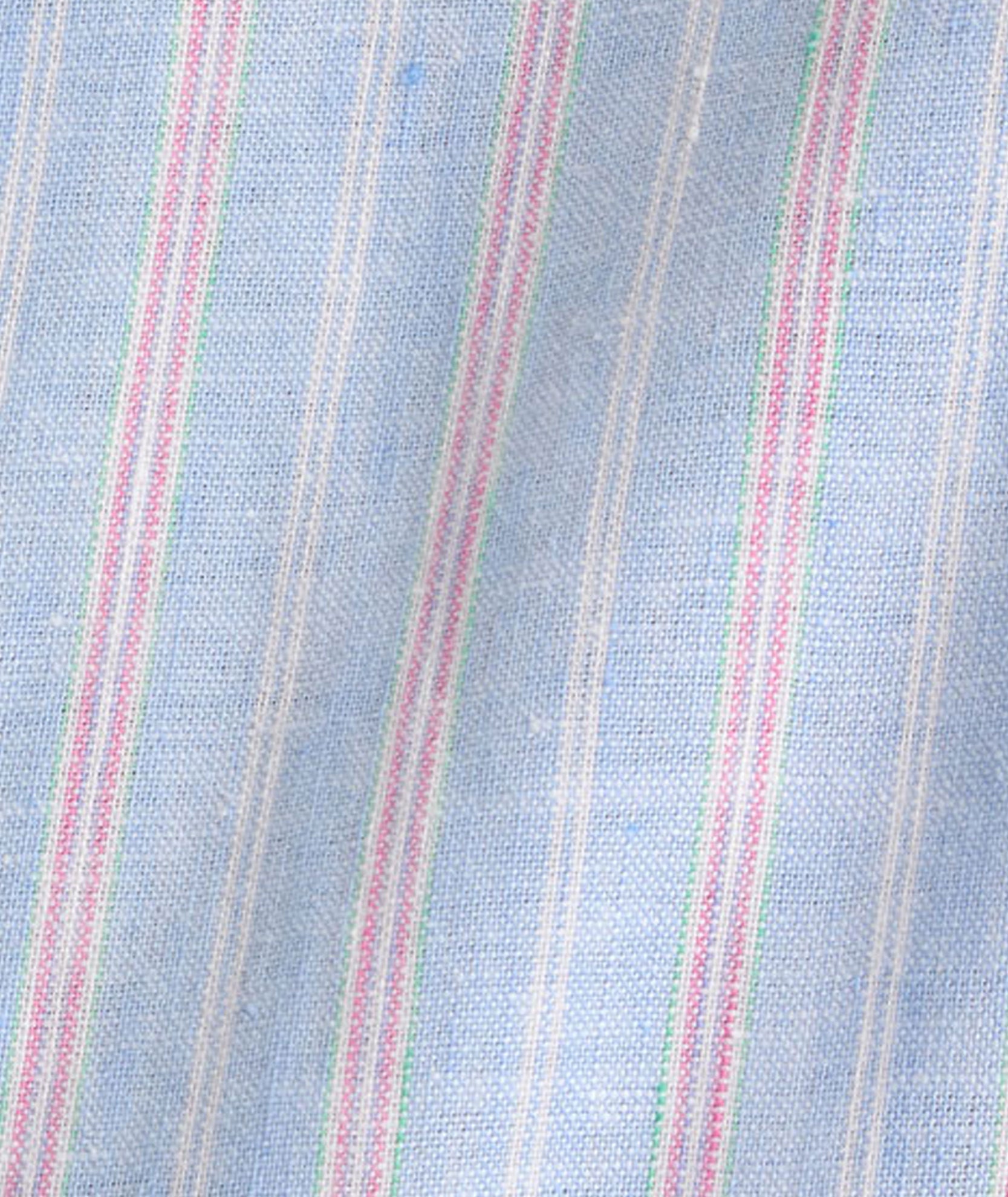 UNTUCKit Wrinkle-Resistant Linen Boyd Shirt Light Blue Stripe