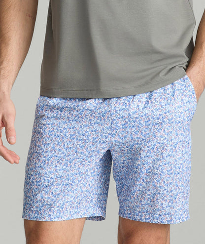 UNTUCKit Beyond Shorts Blue Microprint