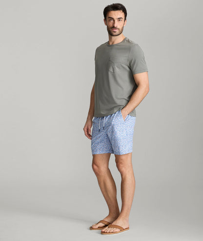 UNTUCKit Beyond Shorts Blue Microprint