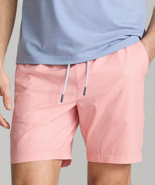 UNTUCKit Beyond Shorts Coral Medallion