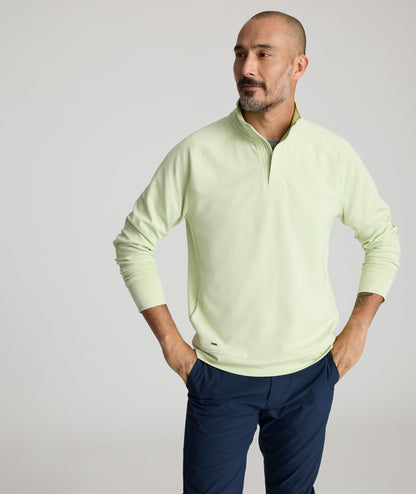 UNTUCKit Performance Mason Quarter-Zip Mint Green