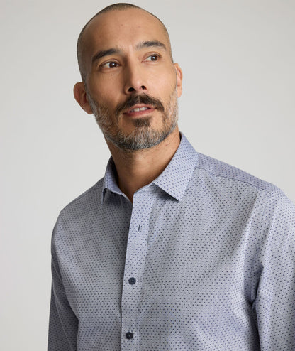 UNTUCKit Wrinkle-Free Daltrey Shirt Gray Dot Print