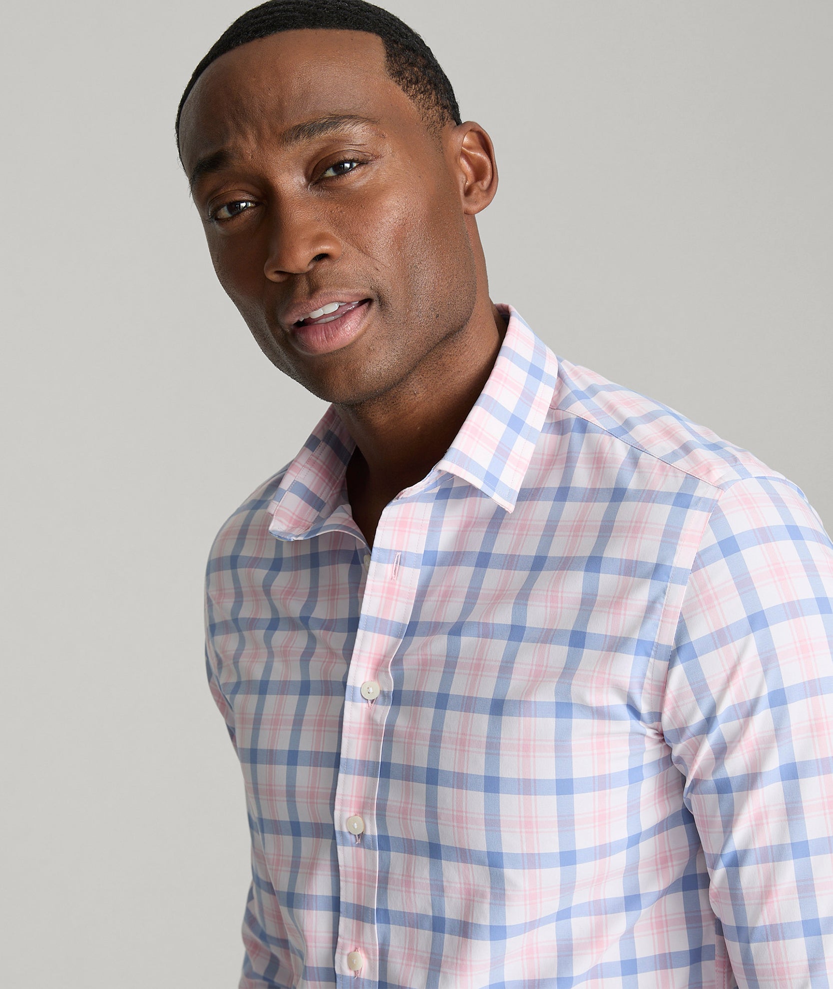 UNTUCKit Performance Winwood Shirt Winwood | Pink Check