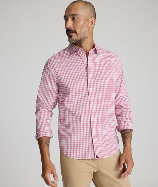 UNTUCKit CottonTek™ Kaiser Shirt Red Check