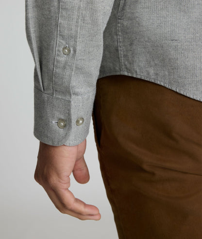 UNTUCKit Flannel Hemsworth Shirt Light Gray