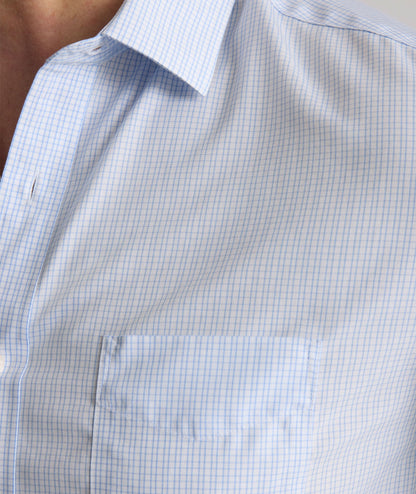 UNTUCKit Wrinkle-Free Halstead Shirt Light Blue Check