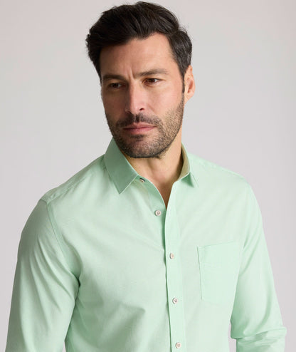 UNTUCKit Wrinkle-Free Kelly Shirt Green Microgingham