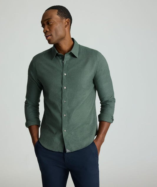 UNTUCKit Wrinkle-Free Veneto Shirt Forest Green