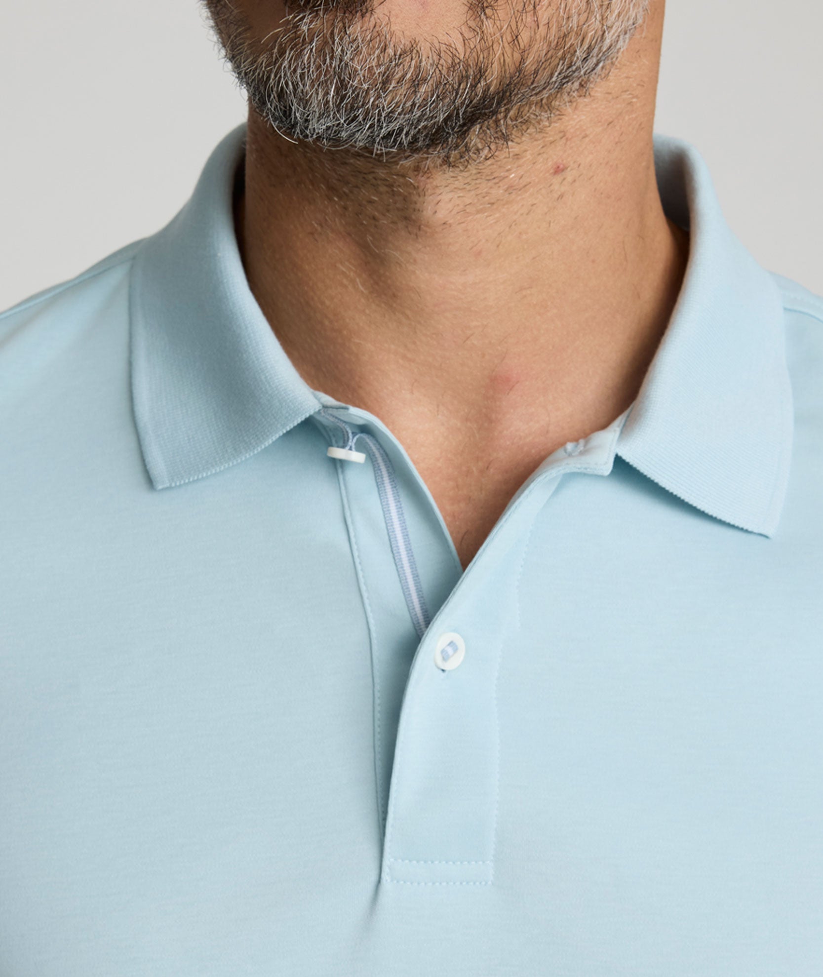 UNTUCKit Wrinkle-Free Damaschino Polo Light Blue