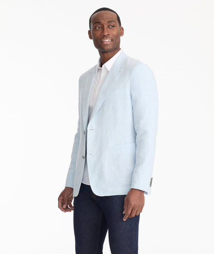 UNTUCKit Linen Crawford Sport Coat Light Blue