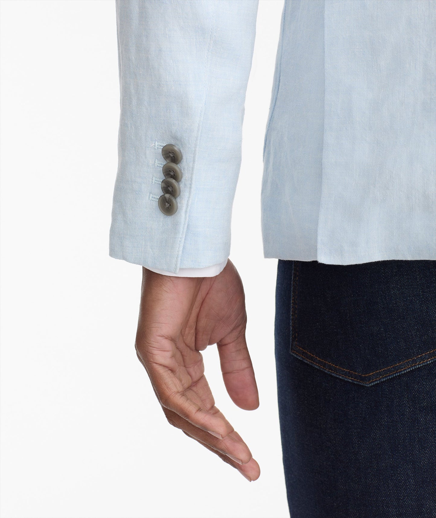UNTUCKit Linen Crawford Sport Coat Light Blue